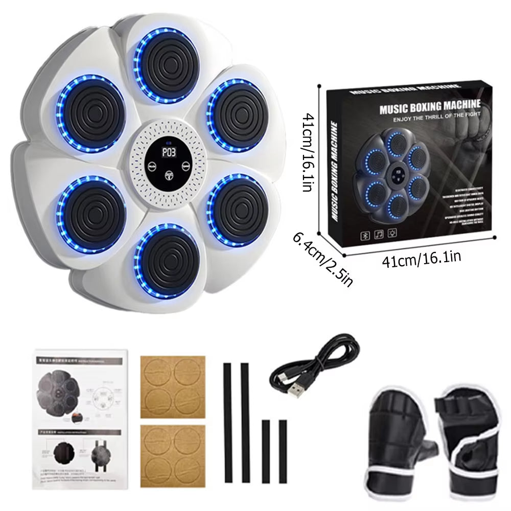 Smart Bluetooth Wall-Mounted Boxing Trainer with Music Integration for Home and Gym Use