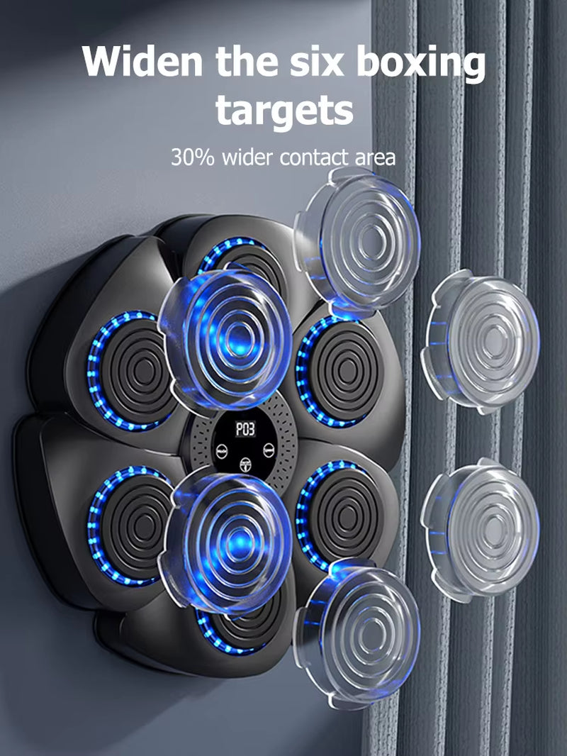 Smart Bluetooth Wall-Mounted Boxing Trainer with Music Integration for Home and Gym Use